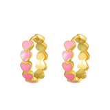 Colorful Oil Necklace Love Heart Earrings Women – Jewelry Gift Ideas — 13