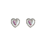 925 Silver Needle Heart Shaped Earrings – Everyday Gifts — 5