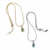 Green Blue Water Drop Pendant Vintage Olive – Jewelry Gift Ideas — 6