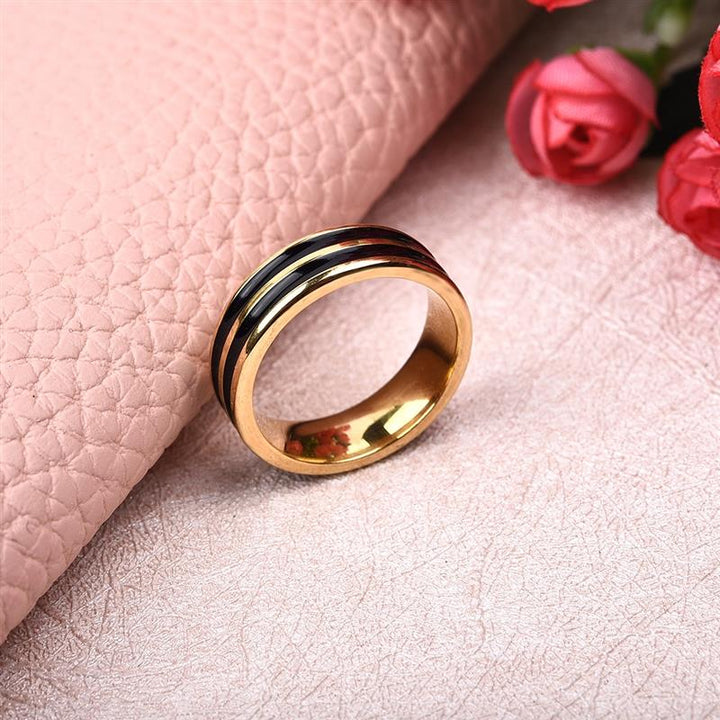 Fashion Vintage 18K Gold Double Row Drip Ring – Stylish Gifts — 1