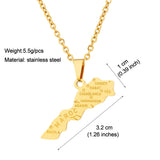 Stainless Steel Morocco Map Necklace For Women – Jewelry Gift Ideas — 11