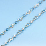 Special Interest Light Luxury Doppel Herz Blue – Jewelry Gift Ideas — 3
