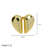 Brass Valentine's Day Glossy Heart Shape Peach – Gifts for Couples — 4