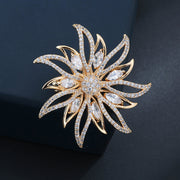 Flame Wreath Brooch Corsage Women's Coat Collar – Jewelry Gift Ideas — 1