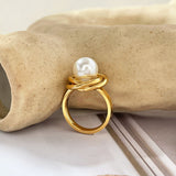 Niche Pearl Ring Female Light Luxury Design Sense – Gifts for Her — 1