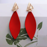Irregular stitching geometric earrings – Unique Gift Ideas — 1