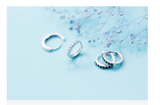 Korean style micro-encrusted circle earrings small – Stylish Gifts — 4