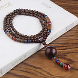 Men's And Women's Ethnic Necklaces Retro Wooden Beads – Gifts for Her — 11