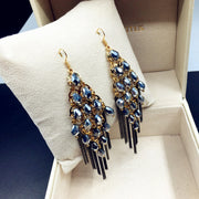 Handmade Beaded Tassel Multicolor Crystal Earrings – Unique Gift Ideas — 2