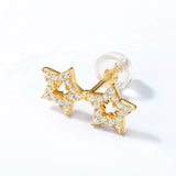 Women's Star-studded White Zirconium Sterling Silver – Gifts for Her — 5