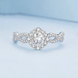 Fashion Platinum Plated Zircon Ring – Stylish Gifts — 3