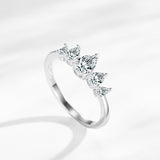 Women's S925 Sterling Silver Drop-shaped Ring – Gifts for Her — 9