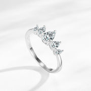 Women's S925 Sterling Silver Drop-shaped Ring – Gifts for Her — 9