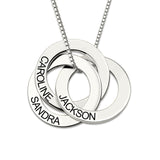Silver Necklace Personalized Russian Interlocking – Jewelry Gift Ideas — 1