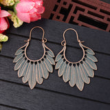 Hawaii palm leaf leaves earrings – Thoughtful Gifts — 2