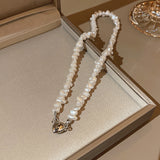 Women's All-match Stitching Love Pearl Necklace – Jewelry Gift Ideas — 2