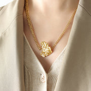 Exaggerated Hammered Pattern Sweet Cool Style – Jewelry Gift Ideas — 3