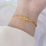 Women's Simple Knot Titanium Steel Bracelet – Jewelry Gift Ideas — 2