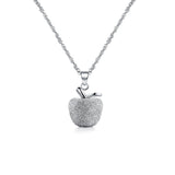 Sterling Silver Necklace Hand Frosted Personality – Jewelry Gift Ideas — 2