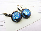 Vintage Flower Arrangement Glass Jewelry Earrings – Jewelry Gift Ideas — 1