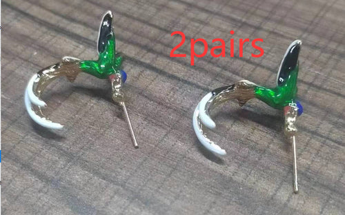 Creative Cute Hummingbird Shape Dripping Earrings – Meaningful Gifts — 2