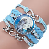 Multi-layered gemstone wolf bracelet – Jewelry Gift Ideas — 3