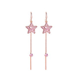Star Earrings Female Long Tassels Show Face Thin Ear – Gifts for Her — 4