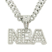 Square Diamond Patchwork Letter Pendant Necklace – Jewelry Gift Ideas — 2