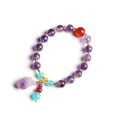 Natural Lavender Amethyst Original Stone Bracelet – Jewelry Gift Ideas — 2