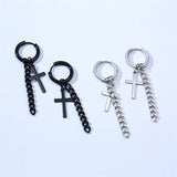 Fashion Men's Titanium Steel Blade Stud Earrings – Stylish Gifts — 1
