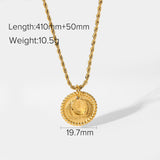 Statement Square Tarot Signet Pendant Necklace – Jewelry Gift Ideas — 12