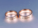 My King Queen Ring 14k Rose Gold Couple Ring – Gifts for Couples — 1