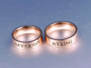 My King Queen Ring 14k Rose Gold Couple Ring – Gifts for Couples — 1