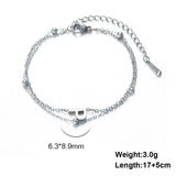 Cut Titanium Steel Double-layer Chain 26 Letters – Jewelry Gift Ideas — 18