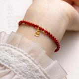 Natural Single Circle Agate String With Rabbit – Jewelry Gift Ideas — 1