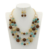 Exaggerated Resin Multilayer Collarbone Necklace – Jewelry Gift Ideas — 8
