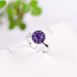 Fashion Natural Pure Body Amethyst Plum Ring – Stylish Gifts — 4