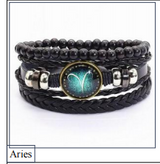 Vintage Braided Leather Cord Set Bracelet – Jewelry Gift Ideas — 4