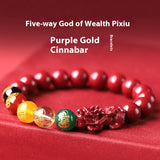 Purple Gold Sand Five-way Fortune Natural – Jewelry Gift Ideas — 7
