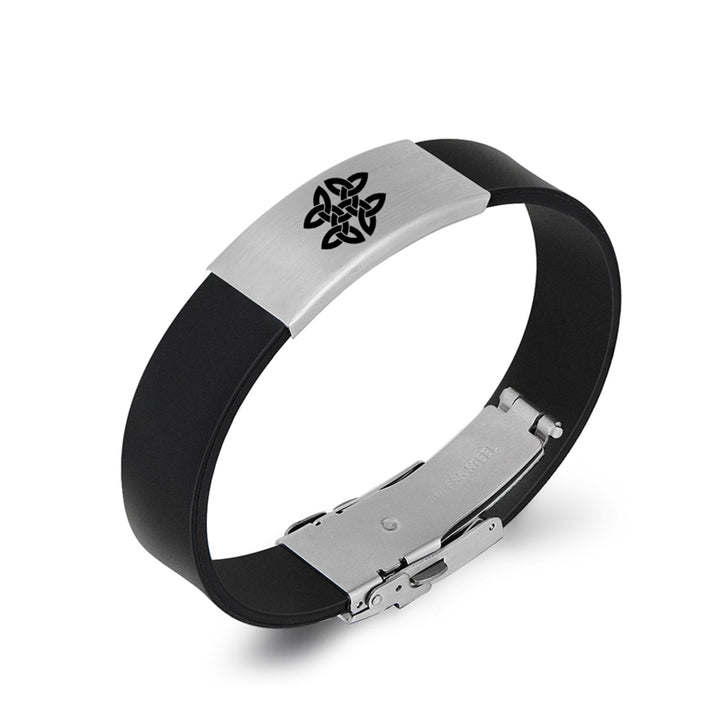 Stainless Steel Irish Celtic Knot Silicone – Jewelry Gift Ideas — 1