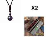 Fashion 16mm Natural Obsidian Pendant Amethyst – Jewelry Gift Ideas — 4