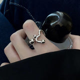 Liquid Irregular Pleated Couple Ring Female Niche – Gifts for Her — 5