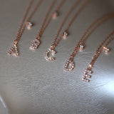 Silver Diamond Letter Temperament Necklace Collar – Jewelry Gift Ideas — 2