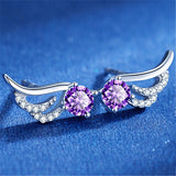 European And American Angel Wing Stud Earrings – Surprise Gifts — 4