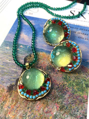 Court Retro Crystal Glass Color Earrings – Jewelry Gift Ideas — 5