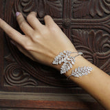 Leaf Opening Bracelet Fashionable Full Diamond – Jewelry Gift Ideas — 5