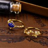 S925 Sterling Silver Vintage Lapis Lazuli Ring Female – Gifts for Her — 5