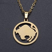 Titanium Steel Constellation Symbol Necklace – Jewelry Gift Ideas — 9