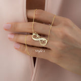 Custom Multi-name English Letter Necklace Laser – Jewelry Gift Ideas — 4
