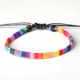 Hand Woven Rainbow Color Anklet Bohemian Style – Stylish Gifts — 10